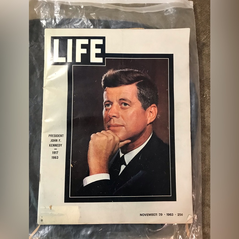 Vintage John F Kennedy Life Magazine 1964 Assassination
